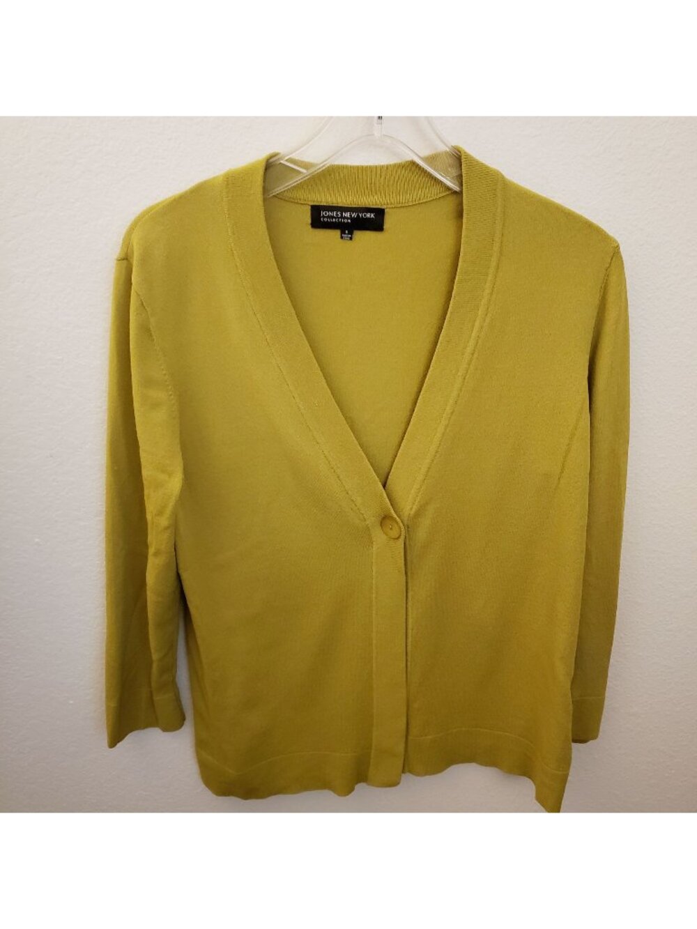 Jones New York Green Cropped Rayon Blend Sweater Shrug Size S EUC